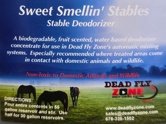 Sweet Smellin' Stables-Odor Control For Barns-1/2 Gallon Concentrate - Dead Fly Zone