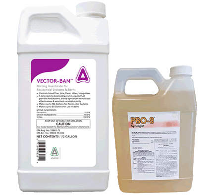 INSECT MISTING SYSTEM REFILL FOR EQUINE - For Use in Barns, Stables, Etc. - Dead Fly Zone
