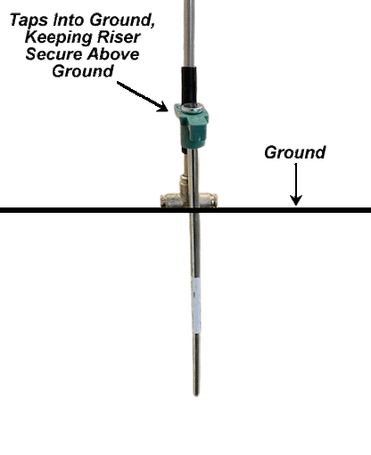 Aluminum Riser with Mini Nozzle - Dead Fly Zone