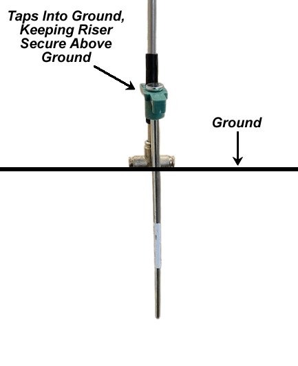 Aluminum Riser with Mini Nozzle