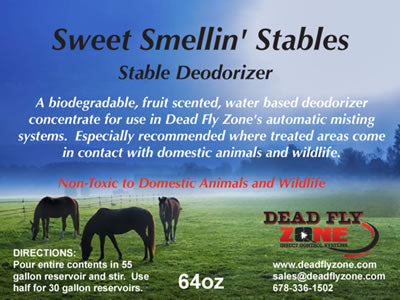 Sweet Smellin' Stables-Odor Control For Barns-1/2 Gallon Concentrate