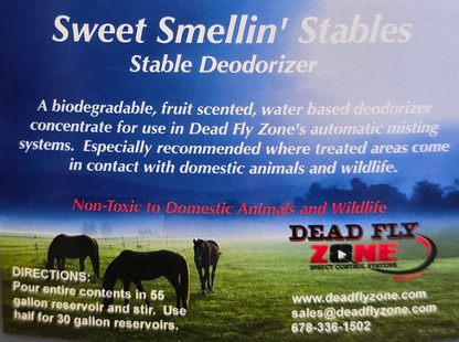 Sweet Smellin' Stables-Odor Control For Barns-1/2 Gallon Concentrate - Dead Fly Zone