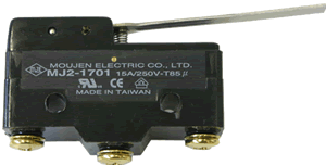 Micro Switch with Long Lever Actuator - Dead Fly Zone