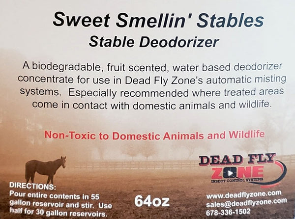 Sweet Smellin' Stables-Odor Control For Barns-1/2 Gallon Concentrate - Dead Fly Zone